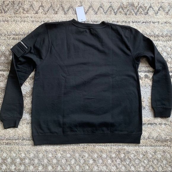Bolongaro Trevor Black LS Crewneck Sweater XXL - Picture 3 of 6